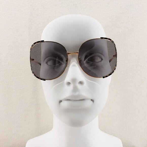 Gucci GG0595 Round Sunglasses Black Gray OS - Picture 11 of 16